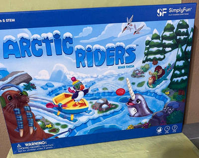 ARCTIC RIDERS Board Game SimplyFun Math & STEM Skills Reiner Knizia EXCELLENT