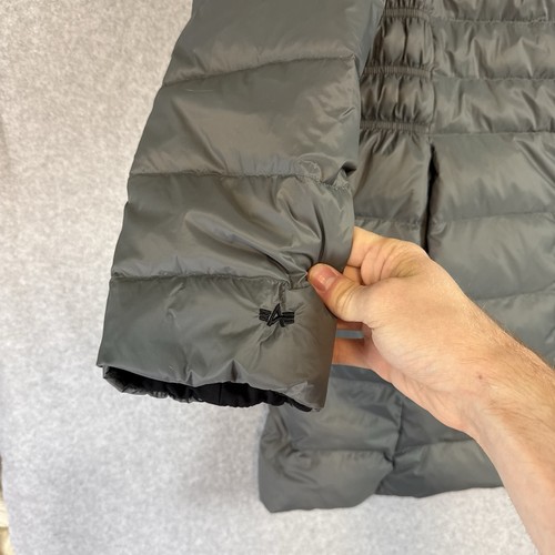 Alpha industries coat womens XL reversible puffer nylon parka jacket black gray - Picture 6 of 12