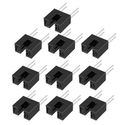 10 Pcs 9/64'' Slot PCB Photo Interrupter Slotted Optical Sensor Switch HY301-21