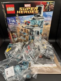 LEGO Marvel- Attack on Avengers Tower (76038)- Open Box New Sealed Bags Torn Box