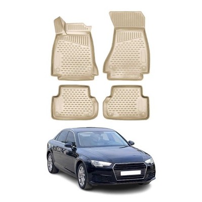 OMAC Gummimatten Fußmatten Beige 4x 