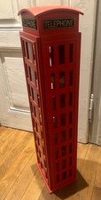 Top ! Sehr dekorative Englische Telefonzelle CD Ständer/Regal 86 cm hoch Vitrine