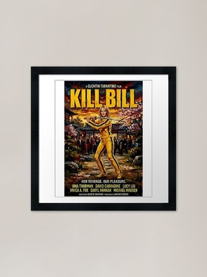 Die Rache der Bräute Uma Thurman in K gerahmtes Wandbild Poster Leinwanddruck Bild