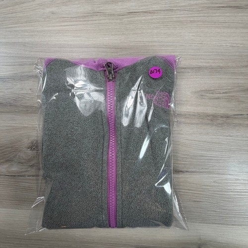 The North Face Giacca con Cappuccio e Zip in Pile per Ragazze Rosa Grigio Taglia M Medium - Foto 10 di 10