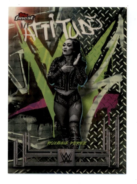 2025 Topps Finest WWE Rare #253 Roxanne Perez Superfractor Gold 1/1 - One Of One