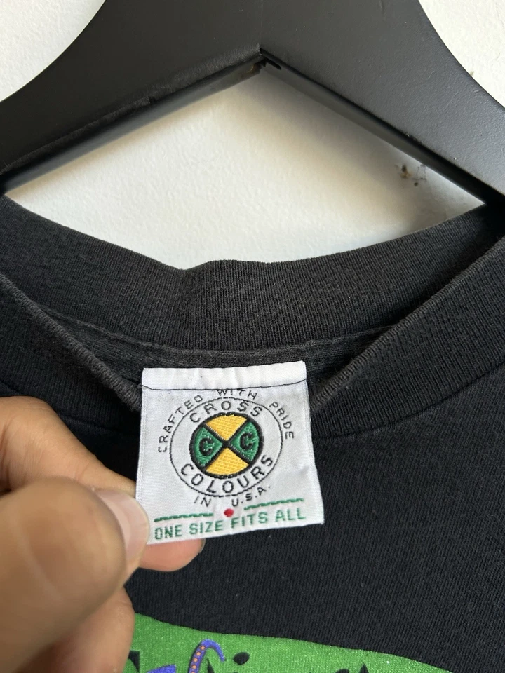 Camisa De Colección Raptees Jack El Rapero Colores Cruzados Karl Kani 1993 Hip Hop Talla L Foto 3 de 4