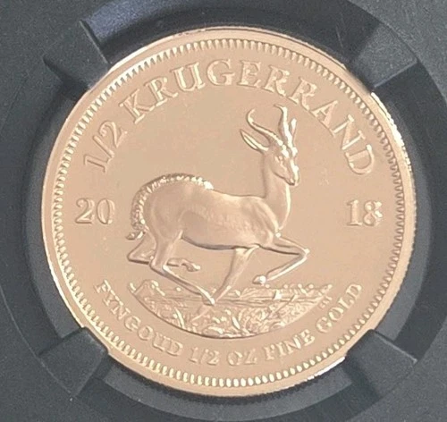 Photo of a 2018 Gold Krugerrand 1/2 oz from an eBay listing that sold on Jun 14, 2026