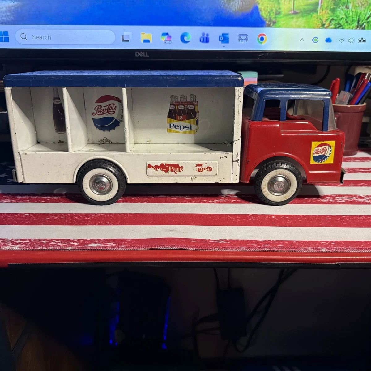 ヴィンテージトイ ペプシ デリバリートラックミニカーバンク アメリカン雑貨 Pressed Steel 1960 Vintage Diecast Delivery Trucks for sale | eBay
