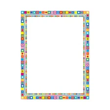 Retro Design Computer Paper, 8-1/2 x 11 Inches, 50 Sheets