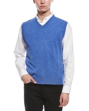 Raffi V- Neck Vest Men's Blue S