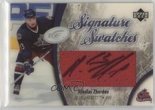 2005-06 Upper Deck Ice Signature Swatches Nikolai Zherdev #SS-NZ Auto 1u6