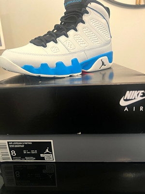 Jordan Air Jordan 9 Retro 2024 Powder Blue High Top Men's Sneakers FQ8992-101