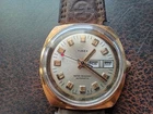 Vintage 1974 Timex Viscount Automatic Day-Date Gold Tone Men’s Watch 46961-03374