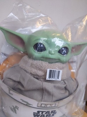 Star Wars Grogu Baby Yoda Plush Toy 12 Inch Mattel Stuffed Doll W/ Baby Yoda Pic