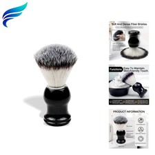 Men  s Shaving Brush with Smooth Handle   No-Shedding Bristles for Daily Shave...