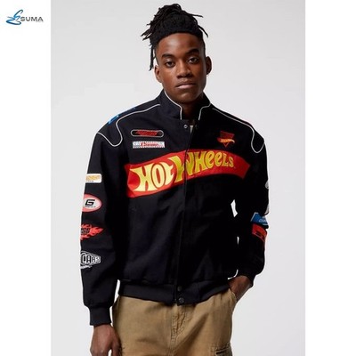 GUESS x Hot Wheels Racing Nascar Kyle Petty Custom Printing Racing Bomber Jacket