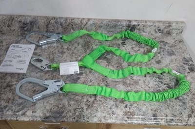 Honeywell Miller 231M-Z7/6FTGN 6 Ft L 310 Lb Cap 2 Leg Shock-Absorbing Lanyard