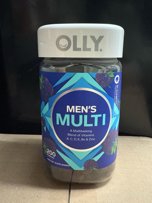 Olly Men s Multi Vitamins Gummy, BlackBerry Blitz 200 Ct