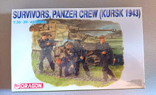 Figurines Dragon 6129 Survivors, Panzer Crew (Kursk 1943) série '39-'45 scellées