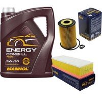 SCT Inspektionspaket 5L Mannol Energy 5W-30 FüR VW Touran 2.0 TDI 16V Passat