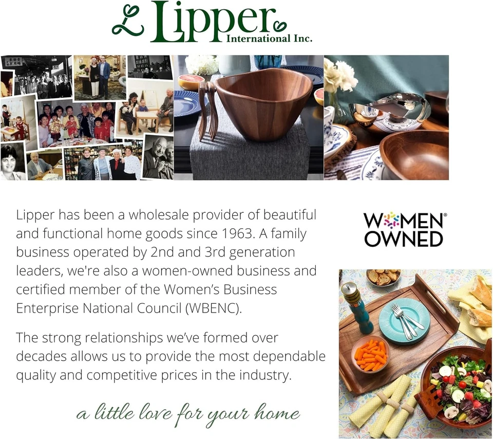 Madera de bambú Lipper International 8884 4 partes 17 1/2 x 4 x 2 1/2, Foto 4 de 4