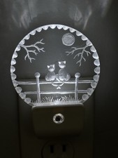 Cat Night Light Moonlight Moon Plug In LED Lamp Sensor