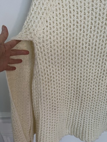 Anthropologie Ivory Poncho Pullover One Size Rollkragenpullover Kuschel Strick NEU - Bild 2 von 8