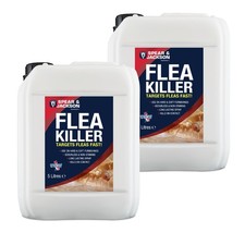 Flea Killer, 2 x 5 L, Long-Lasting, Odourless, Insecticide, Spear & Jackson