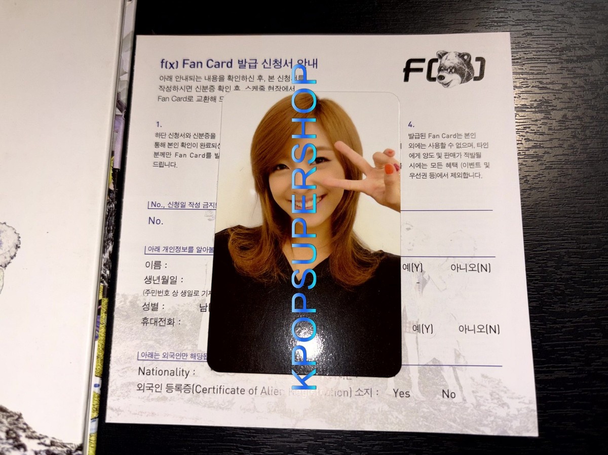 f(x) 2nd Mini Album Electric Shock CD Photobook Luna Photocard