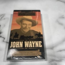 John Wayne (VHS) The Great American Western Collection with Clear Protector