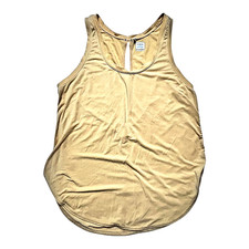 prAna WOMENS FOUNDATION SCOOP POCKET NECK TANK SIZE small Yellow