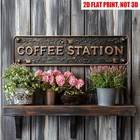 Vintage Coffee Shop Metal Plaque Retro Home Bar Kitchen Creative Wall Art Decor