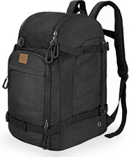 50L Ski Boot Backpack for Air Travel - Holds Snow Gear, Helmet, and Goggles