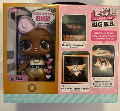 #ad LOL Surprise Big B.B. DJ Doll Playset Unbox Style Fashion Finds Collectible New $32.96