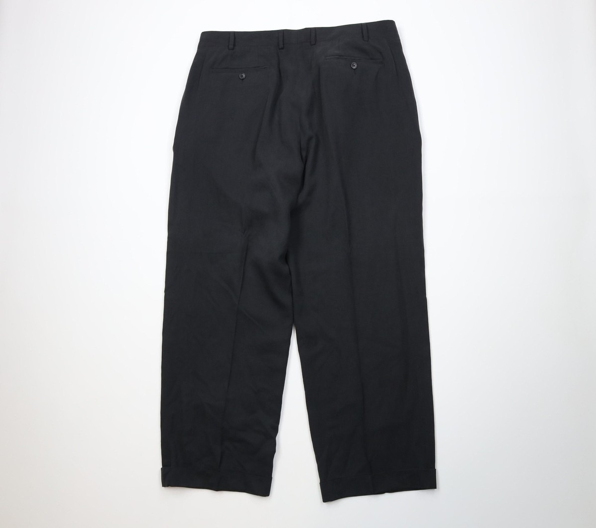 Vtg 90s Nautica Rigger Mens 40x30 Faded Silk Linen Wide Leg Chino