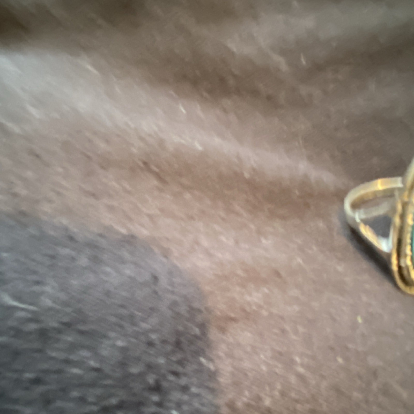 Turquoise Oval Gemstone Silver Ring Native Americ… - image 3