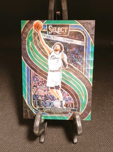 2024-25 Panini Select - Premier Level Cade Cunningham #164 Green Wave Prizm /50