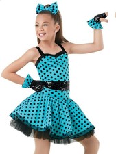 Pre-Owned Costume Weissman 9700 XL Child Turquoise Tap Sequin