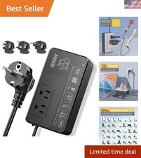 Power American Appliances Overseas: 220V to 110V Converter, 1600W Plug  Play