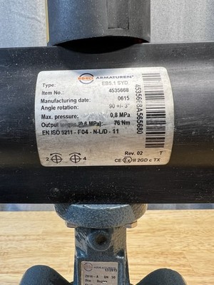 EBRO Armaturen Z014-A DN50 With EB 5.1 SYD Actuator 2 #150 Lug Style Butterfly