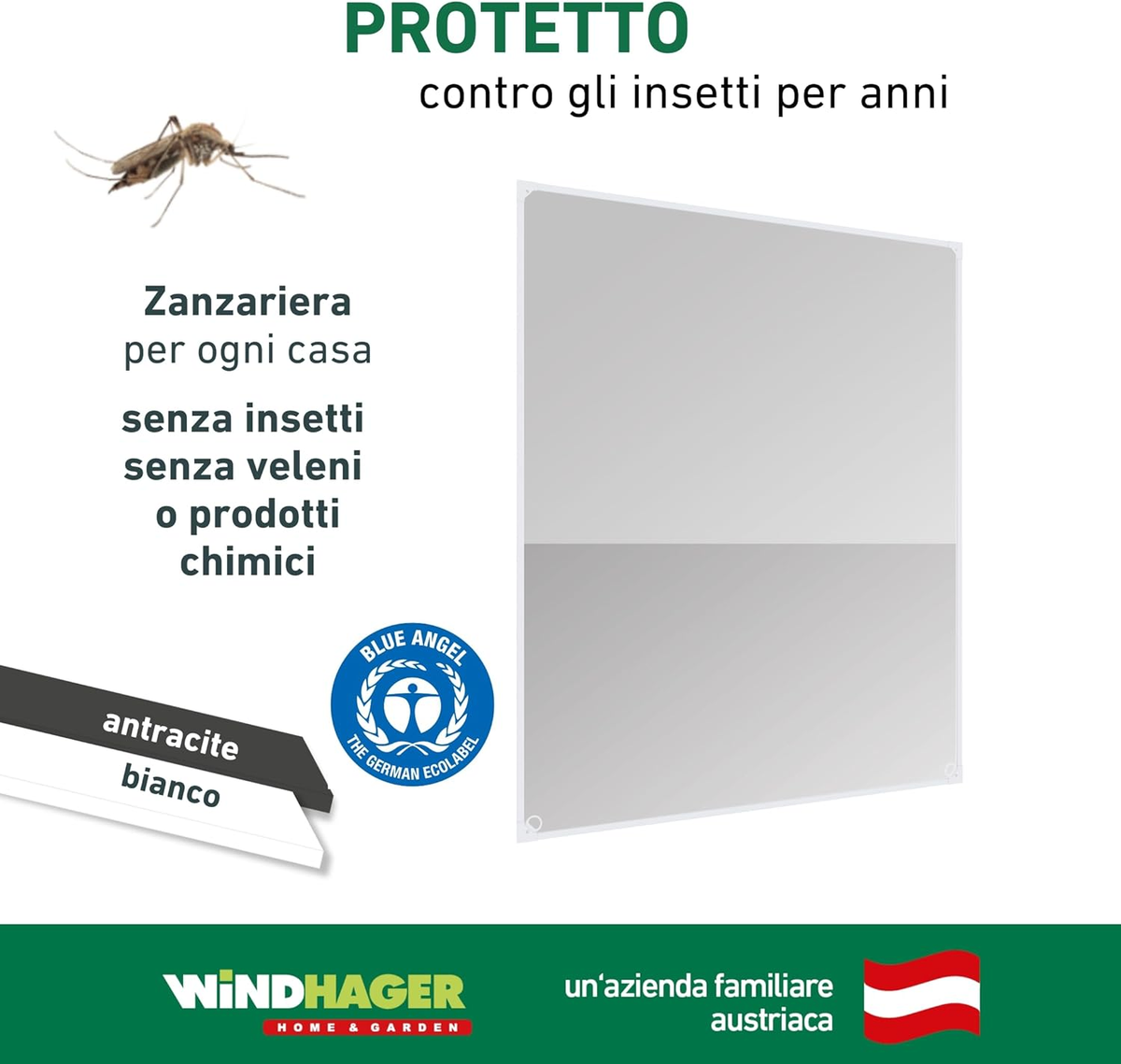 Zanzariera Magnetica Windhager - Montaggio Senza Fori Per Finestre 100x120 Cm - Foto 11
