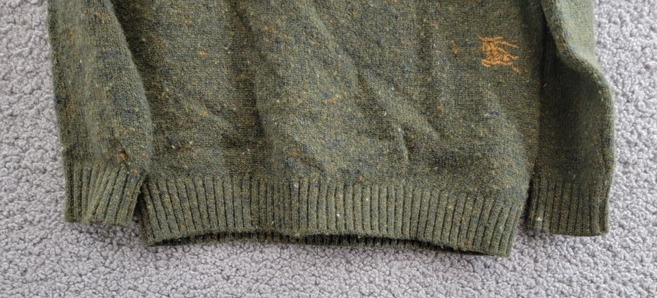 Suéter Burberry Mezcla Lana Cachemira Niños 4Y Loden Cuello Redondo Pullover Estilo L/S Foto 4 de 4