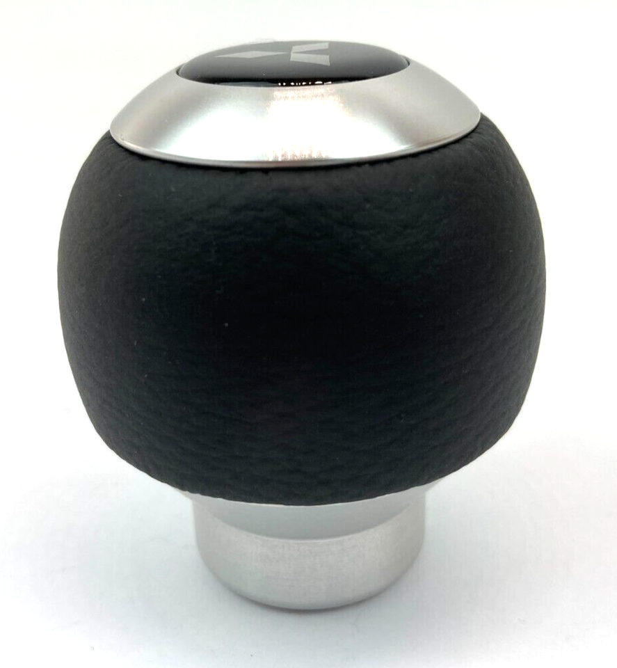 Shift Knob Black leather and aluminum evoX SST (CZ4A) Mitsubishi