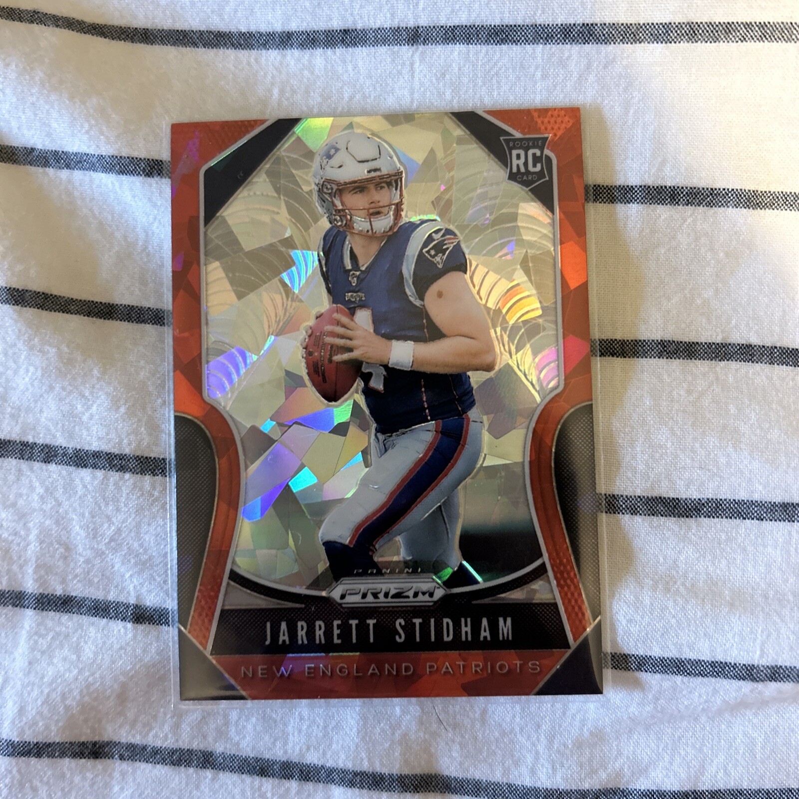 2019 Panini Prizm - Rookies Red Ice Prizm #308 Jarrett Stidham (RC)