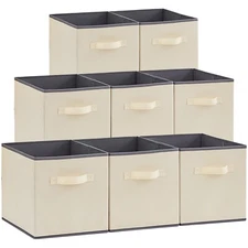 Lifewit 11 Inch Storage Cubes, 8 Packs Cube Storage Bins, Foldable Fabric Bins