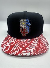 Cappello San Francisco Filipino Heritage Night Inspired SF rosso tribale Filippine nuovo
