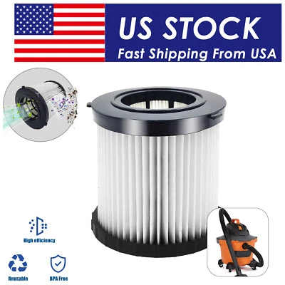 LVJUSEN DCV5801H Filter Compatible with DeWalt DCV580H Wet/Dry Vacuum Filter X1