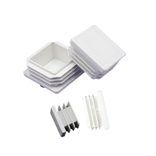 Rectangles Square Plastic Plug End Cap Blanking Tube Inserts Plug White 13-200mm - Picture 3 of 4