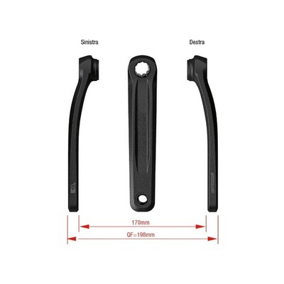 Couple Cranks E-Bike ck-320 Bni Compatible With Motor Bosch gen3 6 3/32in 42157