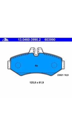 ATE 13.0460-3990.2 Bremsbeläge Bremsbelagsatz für MERCEDES-BENZ VW